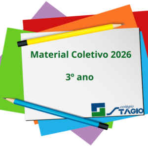Kit Material Escolar - Material de Uso Coletivo (Alunos do 3º ano) 30 Itens