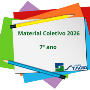 Kit Material Escolar - Material de Uso Coletivo (Alunos do 7° ano ) 60 Itens
